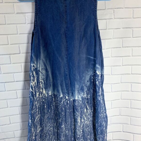 Tina + Jo Blue Denim Print Shift Dress Size XS - Picture 2 of 4